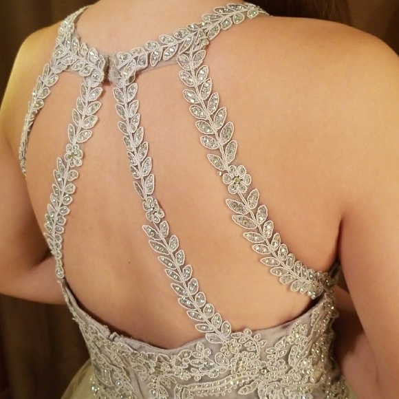 ✨ Gray Cinderella Prom Party Dress ✨ - Picture 6 of 8